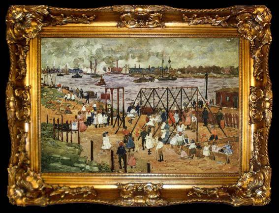 framed  Maurice Prendergast The East River, ta009-2